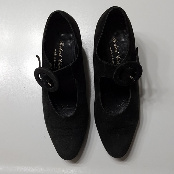 Vintage Suede Robert Clergerie Mary Janes. - Picture 2 of 8